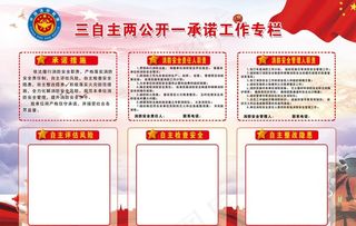 三自主两公开一承诺图片