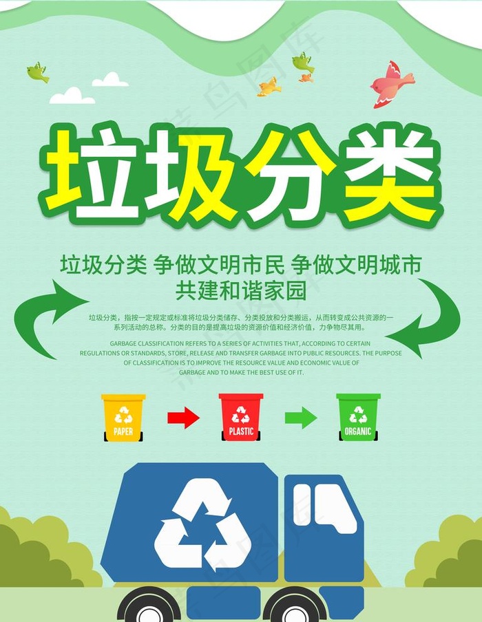 垃圾分类图片(4724X6299(DPI:200))psd模版下载