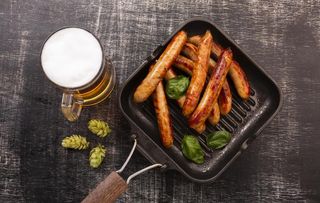 烧烤培根熏肉图片