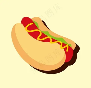 卡通热狗图片