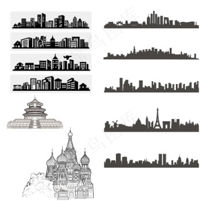 矢量建筑图片