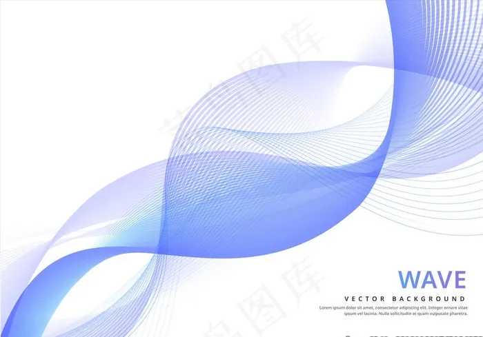 波浪线背景图片ai矢量模版下载