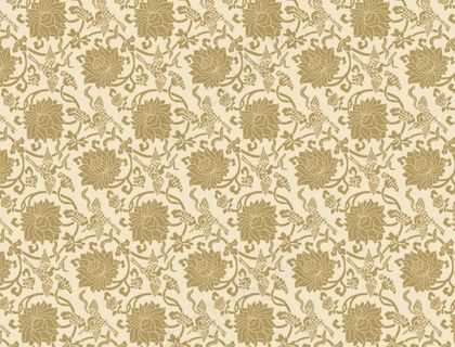 仙鹤缠枝花卉纹矢量图图片