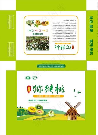 猕猴桃飞机盒图片