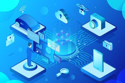 电子商务科技插画图片