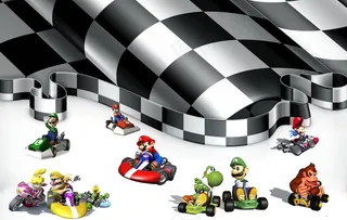 超级玛丽赛车图片