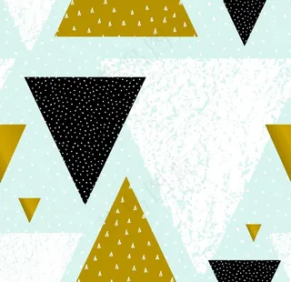 夏日风 几何三角形 设计图片