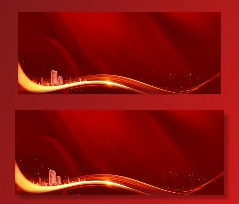 地产 红金图片(8819X3858(DPI:35))psd模版下载