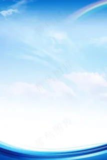 蓝色展板图片
