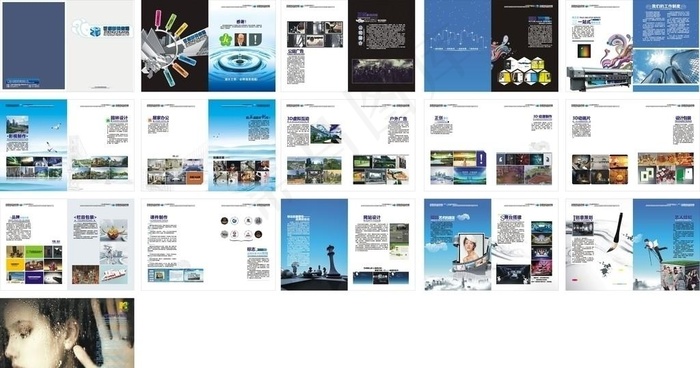 影视公司画册图片cdr矢量模版下载