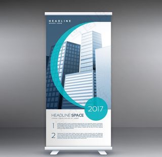 企业易拉宝图片