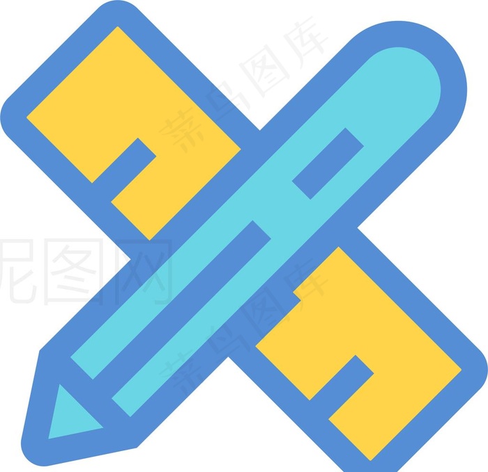 铅笔尺子图片