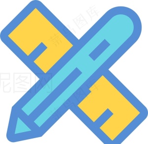 铅笔尺子图片