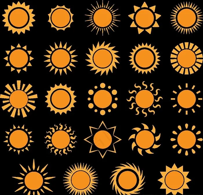 卡通太阳图片cdr矢量模版下载