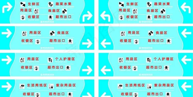 商场指示牌图片