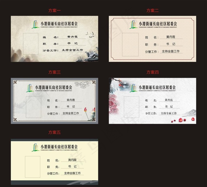 社区桌牌设计图片cdr矢量模版下载