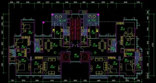标准层小阳台平面图图片
