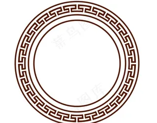 中国风圆形边框图片