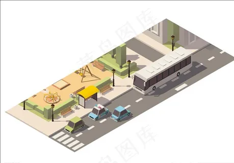 公交站图片 公交站图片