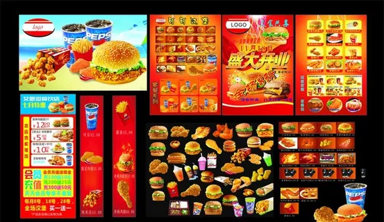 汉堡菜单 汉堡海报 汉堡套餐图片