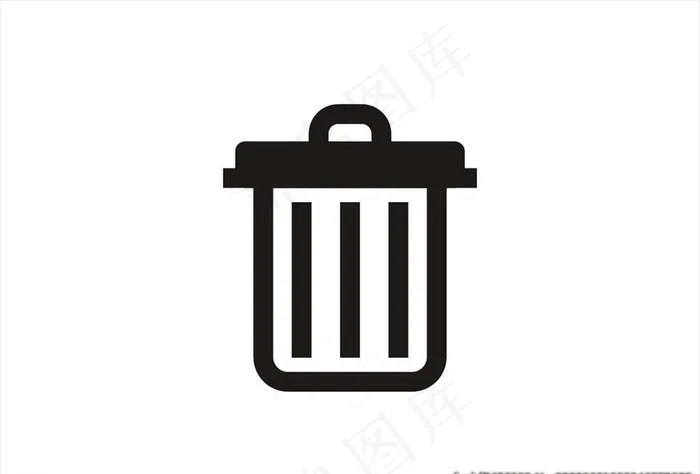 垃圾桶图标图片cdr矢量模版下载