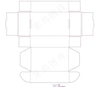 飞机盒刀模图片