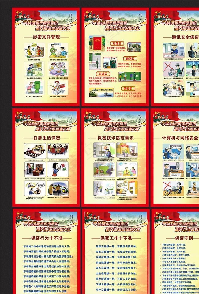 保密条例图片psd模版下载
