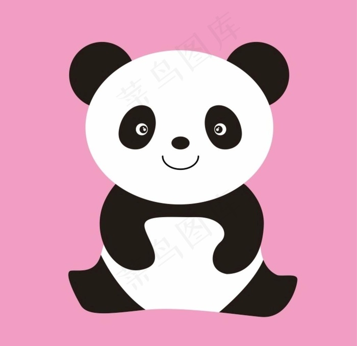 熊猫 上拾贰图片cdr矢量模版下载
