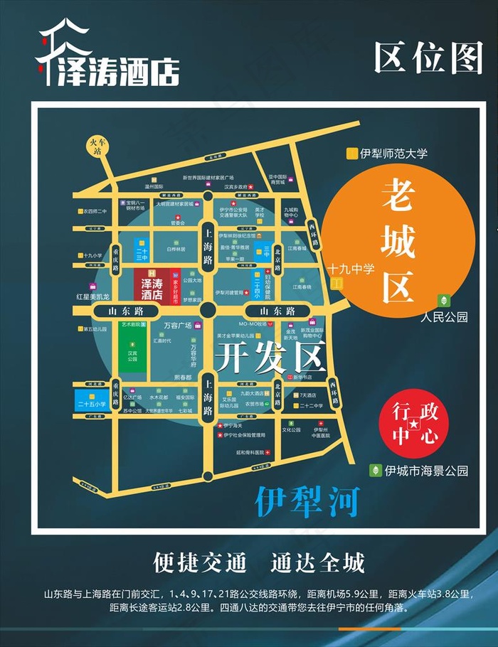 区位图图片cdr矢量模版下载