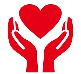 矢量手托爱心图片