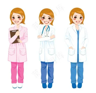 医生护士男女图片