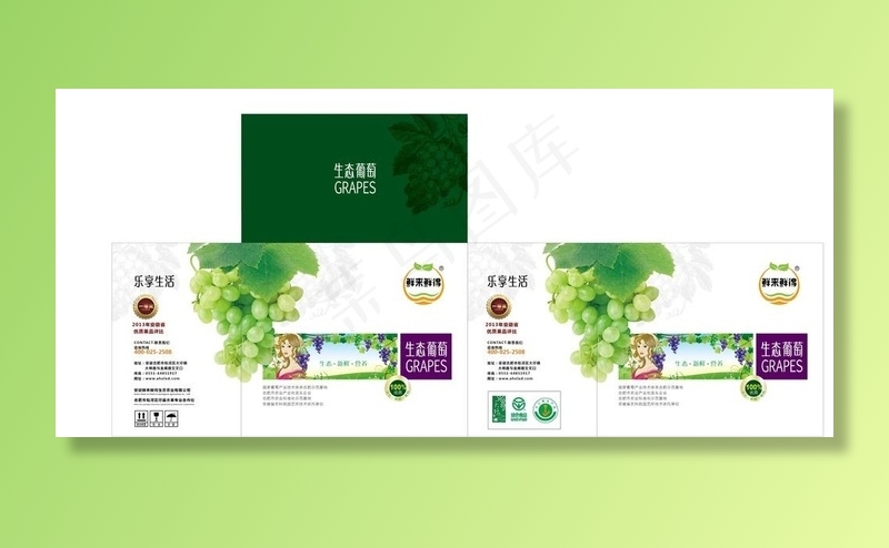 葡萄包装盒图片