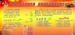 条令月板报图片