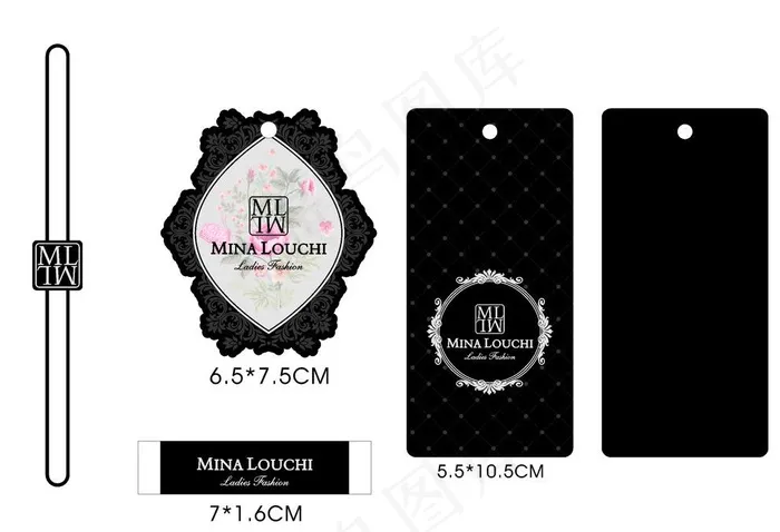ML女装吊牌图片cdr矢量模版下载
