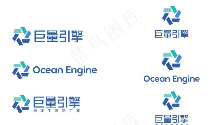 巨量引擎logo图片ai矢量模版下载
