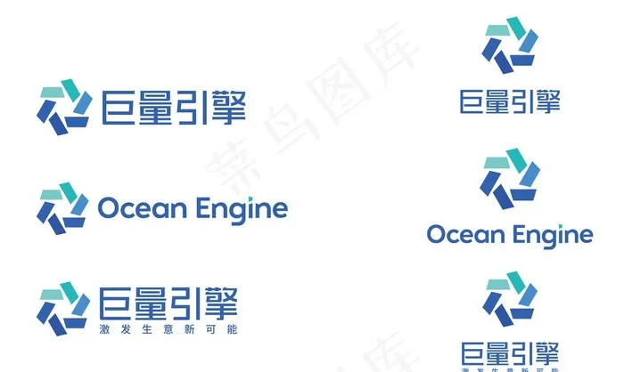 巨量引擎logo图片ai矢量模版下载