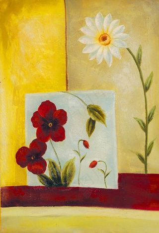 手绘油画装饰画图片