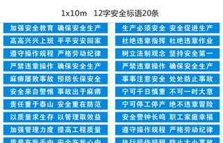 12字安全标语20条图片