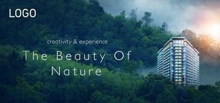 地产森林洋房主画面图片