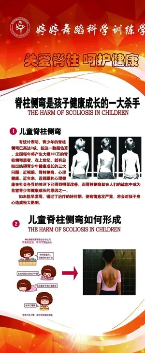 脊椎 展架  舞蹈图片