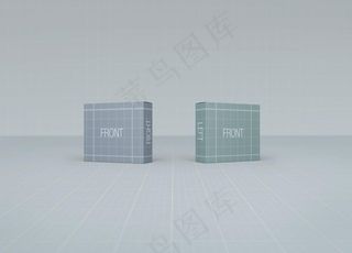 3C电子产品纸盒包装效果图样机图片