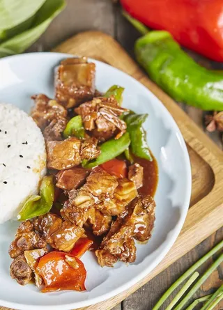 红烧排骨饭图片