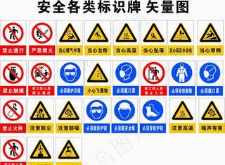 各类安全标识图片