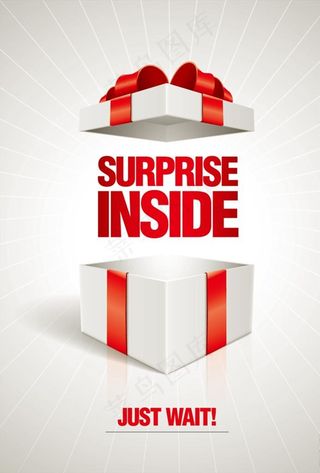 丝带惊喜礼盒图片