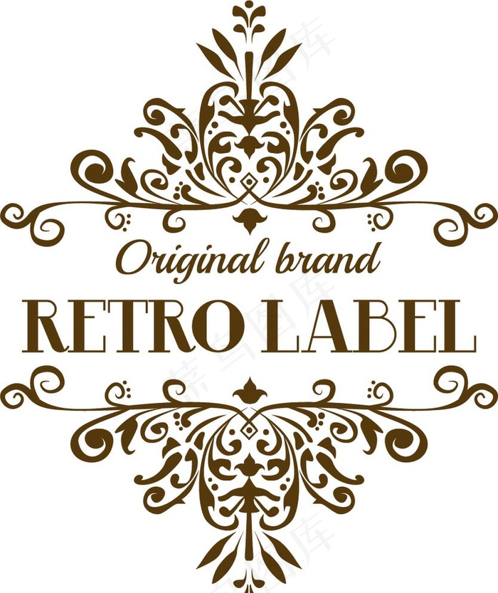 矢量 花纹 图案 边框 标签图片