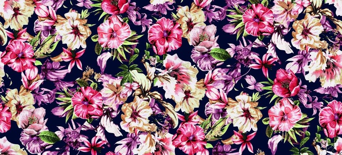 数码印花 大牌花 高清 乱花图片