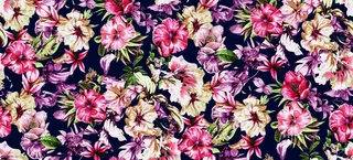 数码印花 大牌花 高清 乱花图片