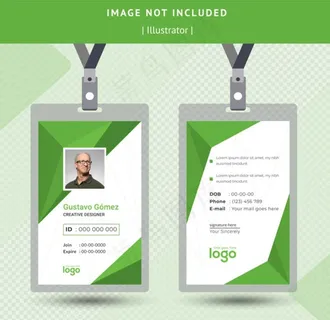 绿色工作吊牌图片