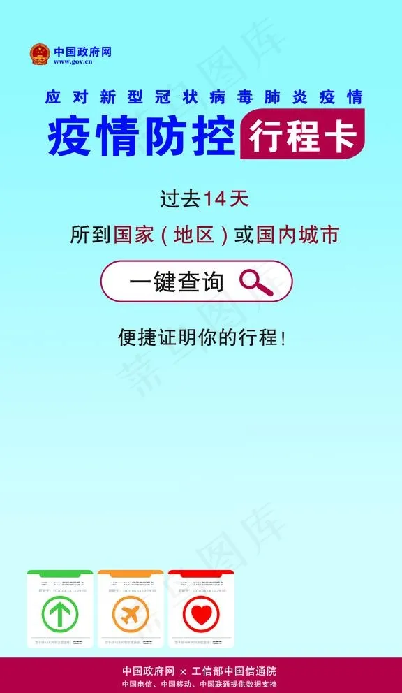 疫情防控行程卡图片(2658X4725(DPI:150))psd模版下载