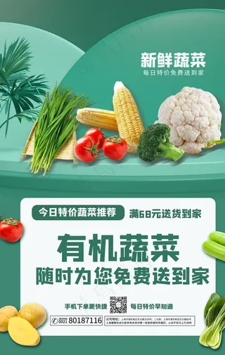 蔬菜食品海报图片
